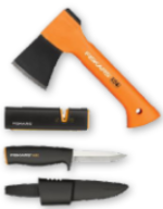 set sekera<br /> a nôž Fiskars
